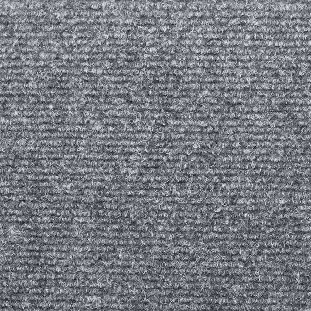 Lot de 5 tapis d'escalier autocollants - Gris clair - 65 x 21 x 4 cm - Antidérapant - Pour coureurs, protection et isolation phonique - Intérieur