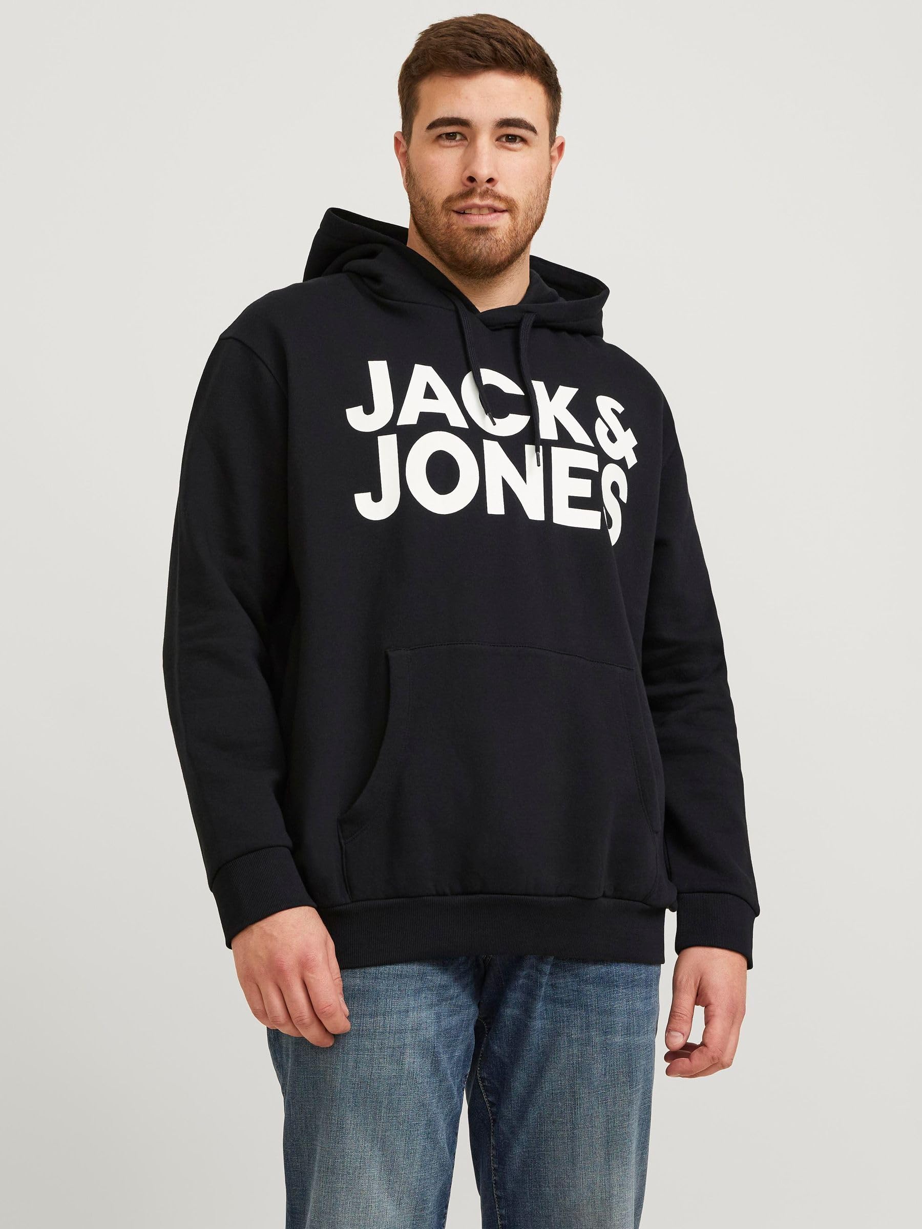 JJECORP Logo Sweat Hood Play NOOS PLS, Navy Blazer/Print: play 5, 3XL