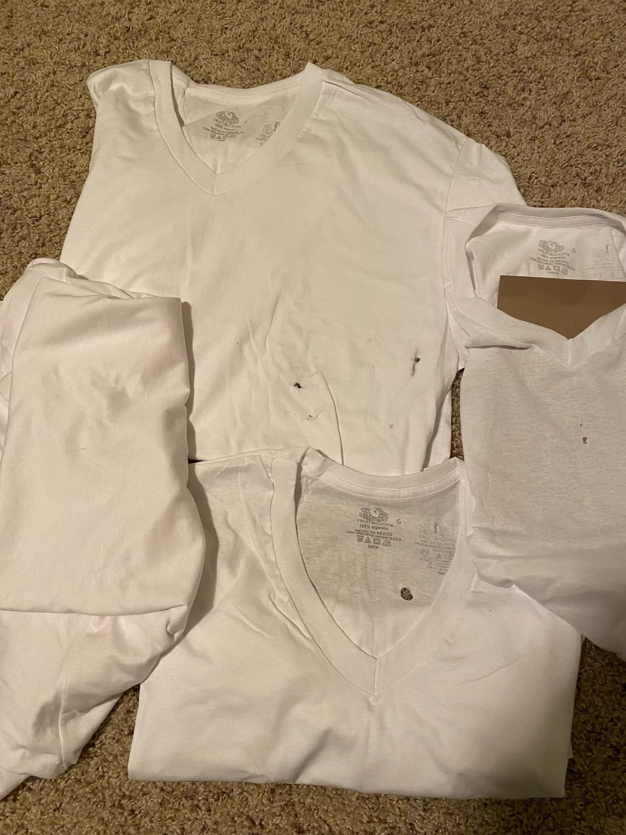 Fruit of the Loom Men's V-Neck Tee (Pack of 5) at Amazon Men’s Clothing ...