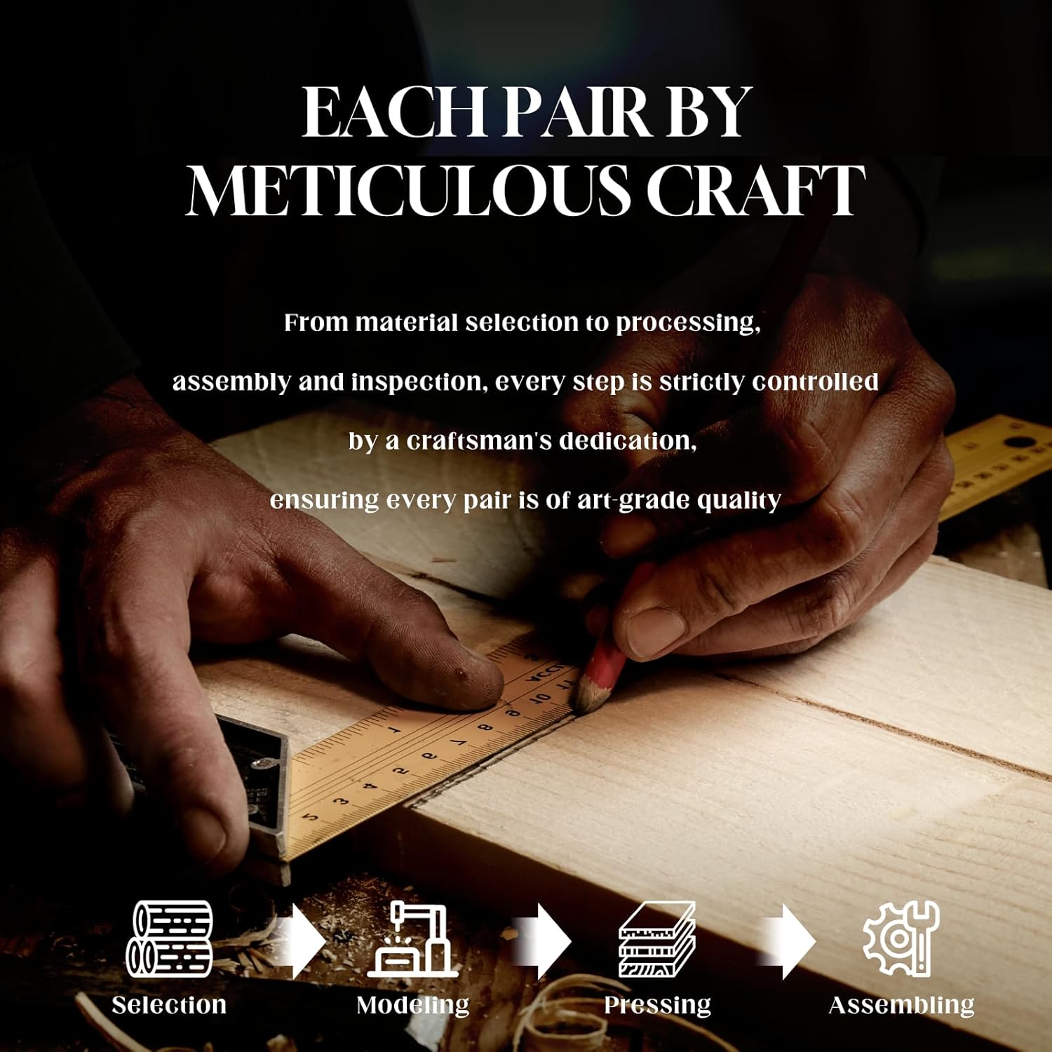 SUNGAIT Men’s Square Wood Sunglasses Classic Natural Red Burl Ebony Walnut Wooden Frame Polarized Lens - Image 3