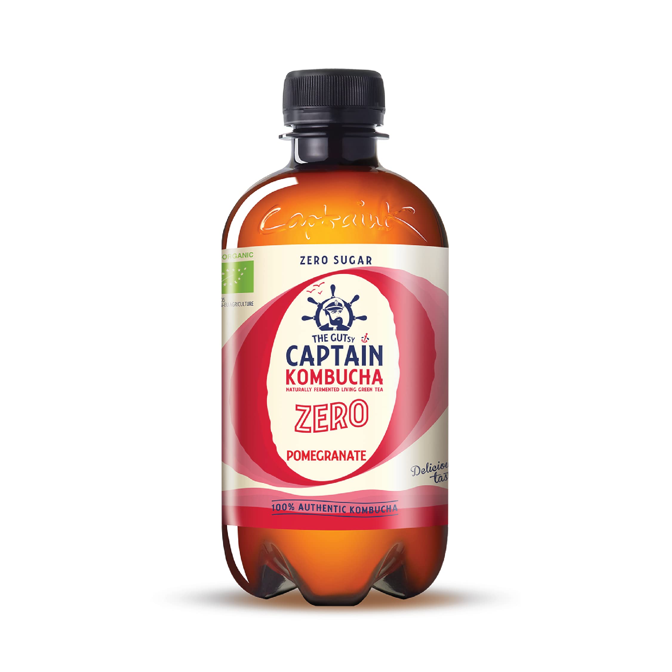 Gutsy Captain Kombucha ZERO - ZERO Calories, Zero Sugar - Kombucha Tee, Lebendige Kulturen, Keine Konservanten, Unpasteurisiert, Roh und Vegan - 12 x 400ml ZERO (MixBox)