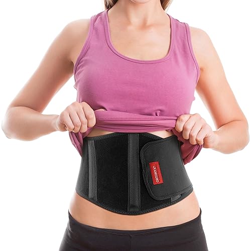 Miniatura 2 de ORTONYX OX353-LXXL - Cinturón ergonómico para hernia umbilical para hombres y mujeres, carpeta de soporte abdominal con almohadilla de compresión,