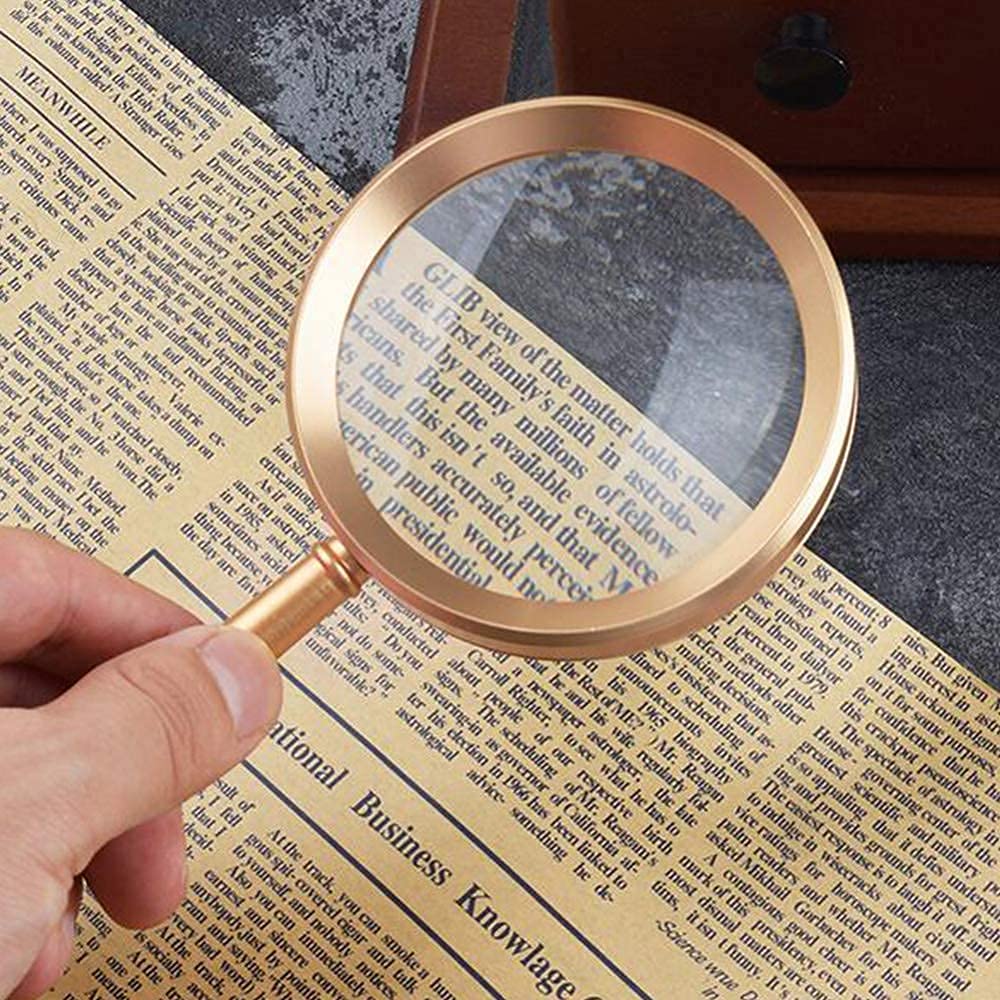 Lenti di ingrandimento Lente di ingrandimento Portatile Lente di ingrandimento 5X Lente di ingrandimento per la Lettura di Libri Ispezione di Gioielli Giornali