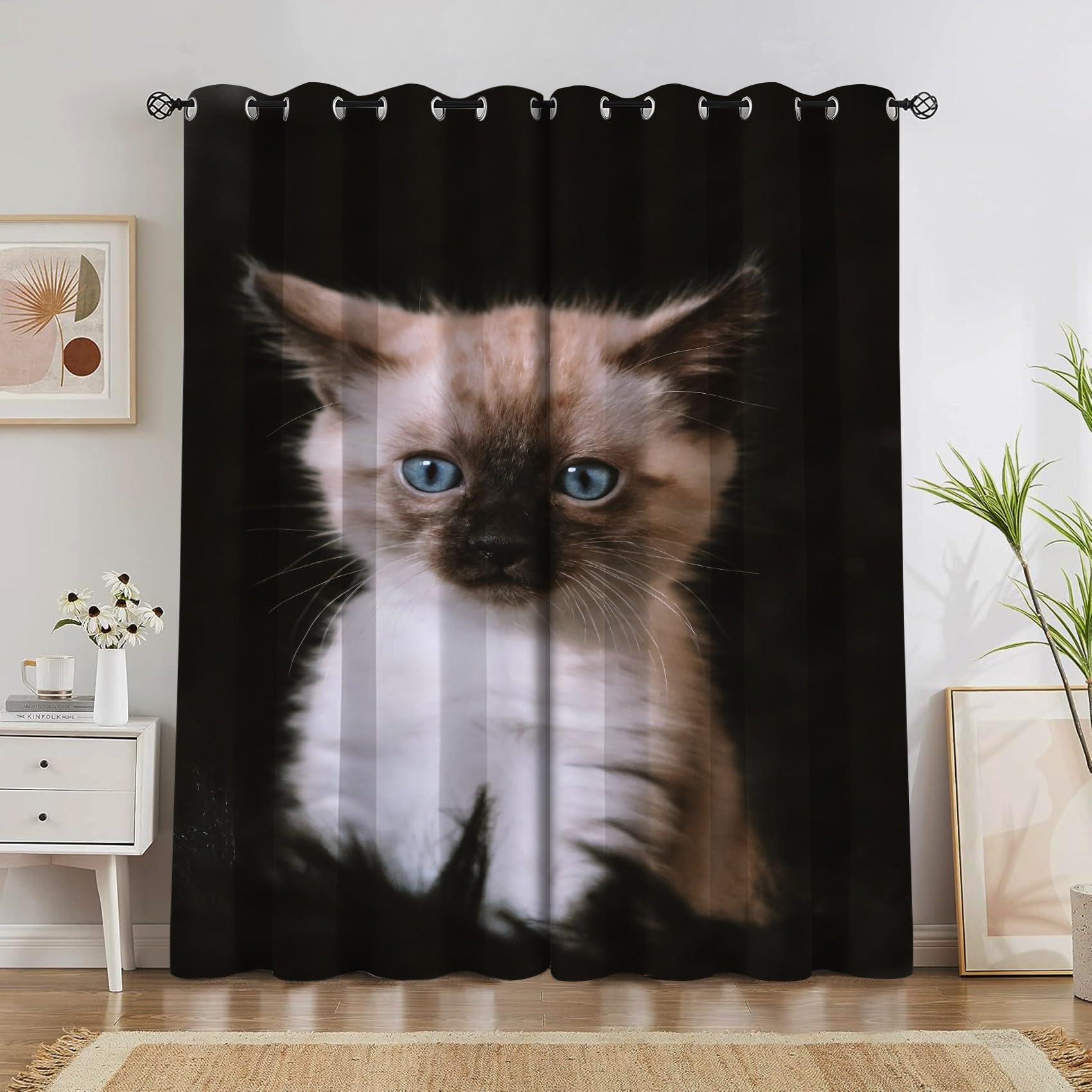 Rideau occultant thermique pas cher 140x260cm | Paire de rideaux salon