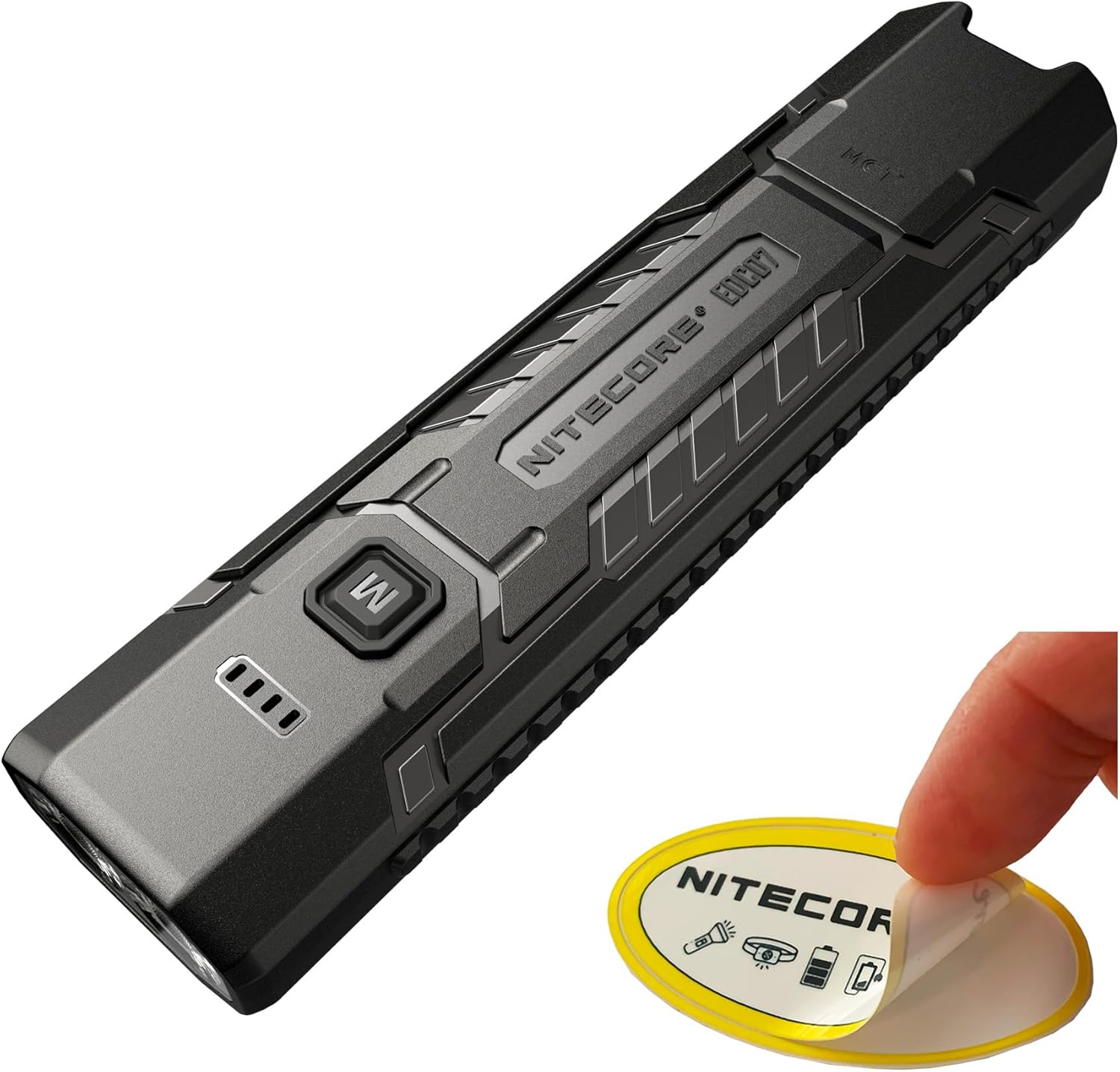 Nitecore EDC07 Flat EDC Flashlight, 1500 Lumens USB-C Rechargeable, Triple Color Temperature, Lightweight 2.47 oz, IP67 Waterproof Everyday Carry Light (Black)