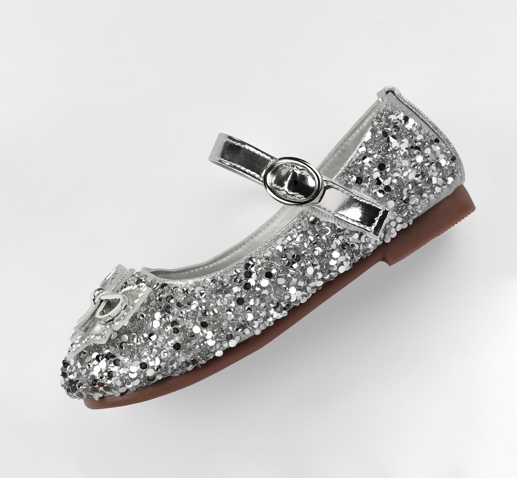Zapatos de Princesa para Niñas con Lentejuelas Purpurinas para Disfraz, Fiestas, Bodas