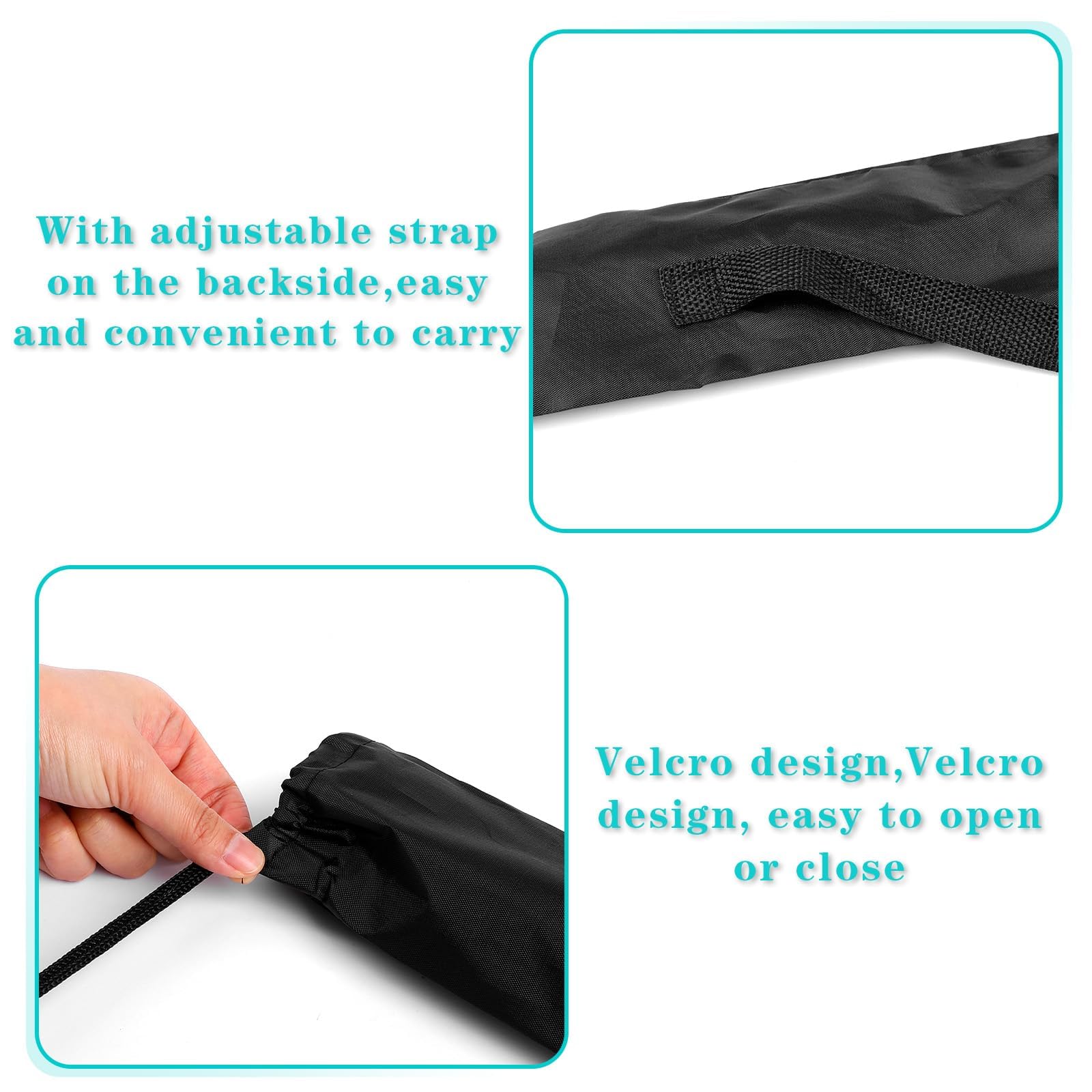 Pool Cue Case, 2 Pack Black Billiard Cue Stick Case for Storage and Transport, Durable Pool Stick Bag for Professional and Casual Players, Convenient Carry Solution for Billiards Enthusiasts 1