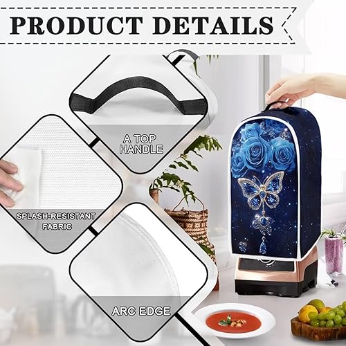 Vista 238 de doginthehole Hummingbird Blender Covers for Kitchen, Washable Appliance Covers Anti Fingerprint Stain Resistant Polyester Blender Dust Cover