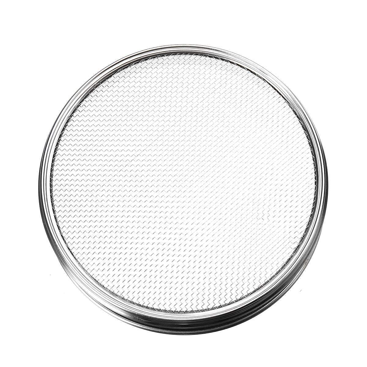 1 szt. Standardowe sito laboratoryjne ze stali nierdzewnej 20 cm | Sito do gleby o średnicy 1-2,5 mm i głębokości 5 cm, srebrne do laboratoryjnego proszku zbożowego(8)