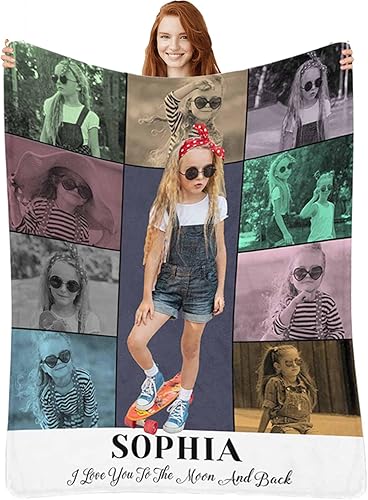 Miniatura 8 de Manta personalizada de sirena para niñas pequeñas, manta personalizada para niños con foto y nombre, manta personalizada de sirena para niños recién