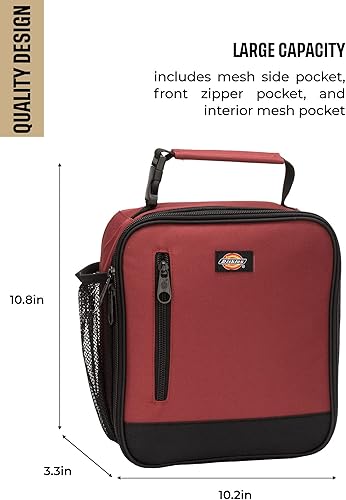 Miniatura 3 de Dickies Lonchera básica aislada para el trabajo, lonchera térmica reutilizable para la oficina, para hombres, mujeres (gris claro)