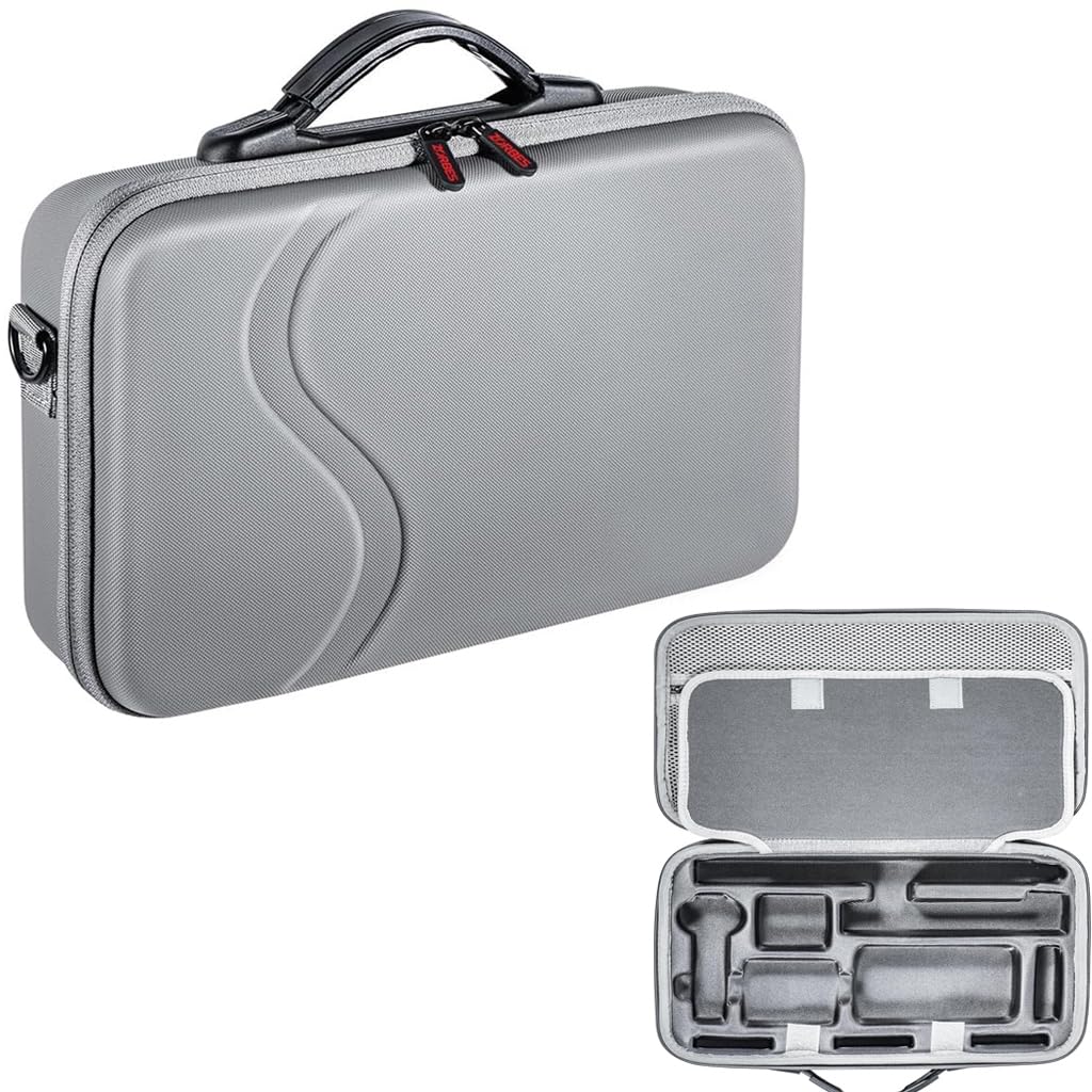 ZORBES Carrying Case For Insta360 X4 Camera, Hard Shell Bag With Detachable Shoulder Strap & Handle, Anti-Scratch Lycra Liner Design, Grey