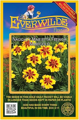 everwilde explotacionesNaughty Marietta Francés Caléndula Wildflower semillasEl oro Vault