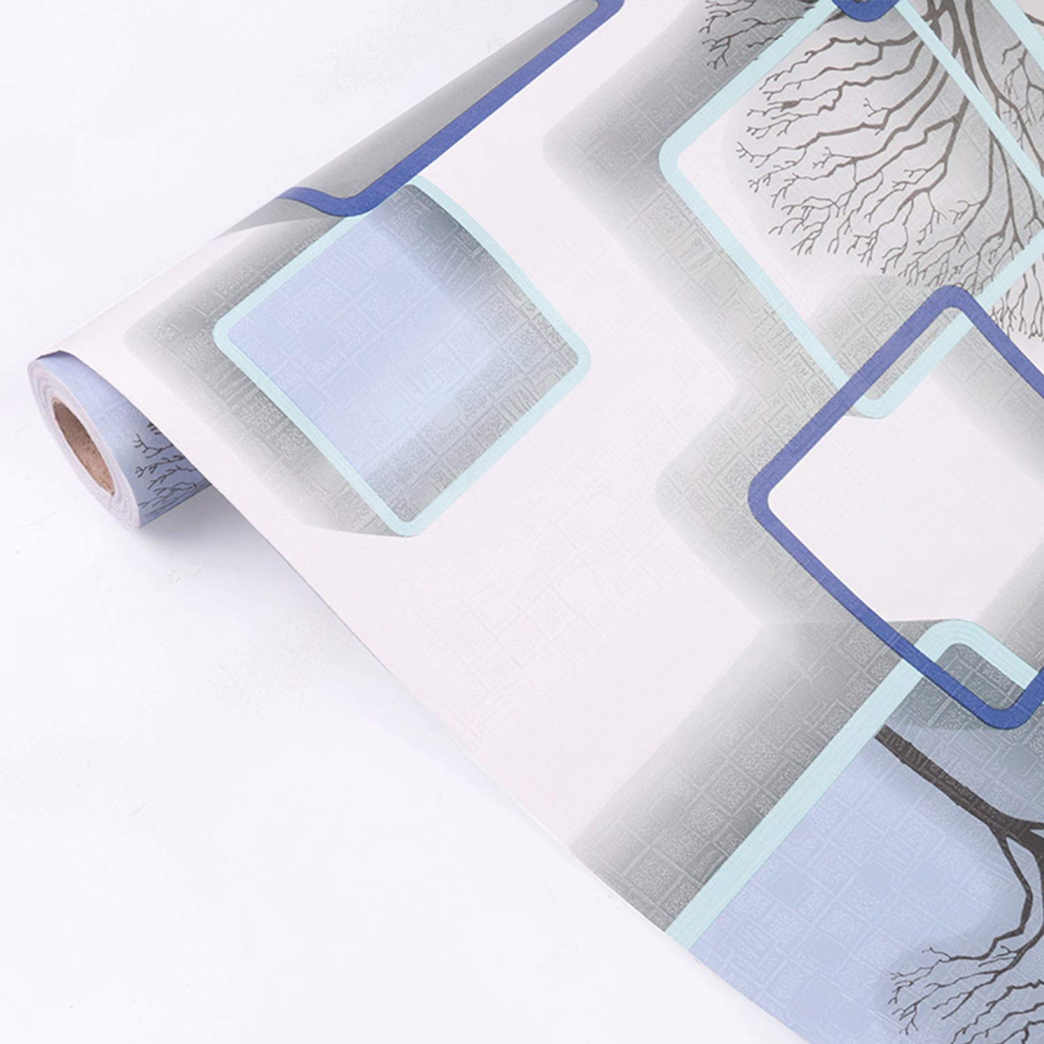 Eurotex Abstract Wallpaper 17.71" X 236" Self-Adhesive Removable Peel and Stick Decorative Wall Covering (PVC, Size 45cm X 6Mtr Roll 29 Sqft, Blue Color) (B0844QZ3GR) Amazon Price History, Amazon Price Tracker