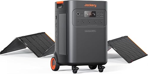 Jackery Solar Generator 5000 Plus and 500W Panels, 5040Wh, 7200W Output