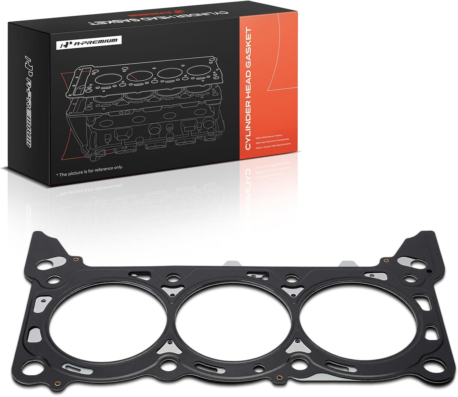 A-Premium V6 Right Engine Cylinder Head Gasket Compatible with Ford F-150 97-03 05-08 4.2L, F-150 Heritage 04 4.2L, Mustang 99-04, E-150 03, E-250 03, E-150 Econoline Club Wagon, Freestar, Windstar
