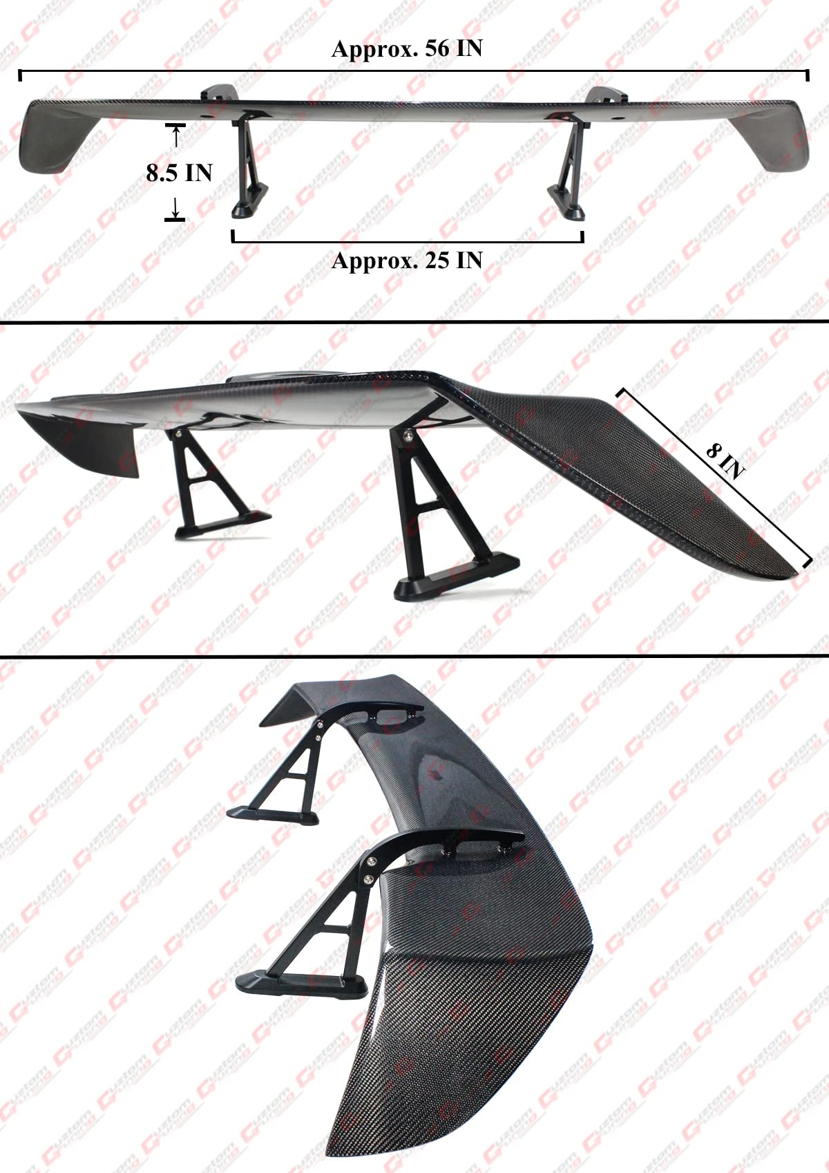 カーボンファイバー ウイングスタイル外装パーツ Amazon | ninja400、カーボンファイバースタイル フロントフェア