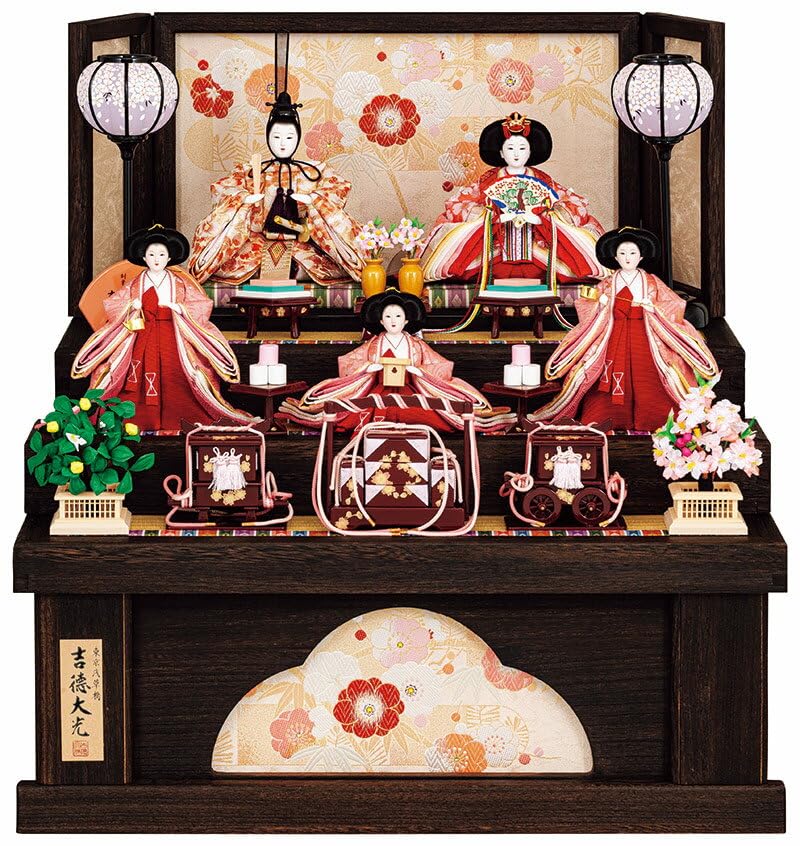 雛人形　吉徳　３段5人飾り　花ひいな　A-1 雛人形 吉徳 3段5人飾り 花ひいな A-1