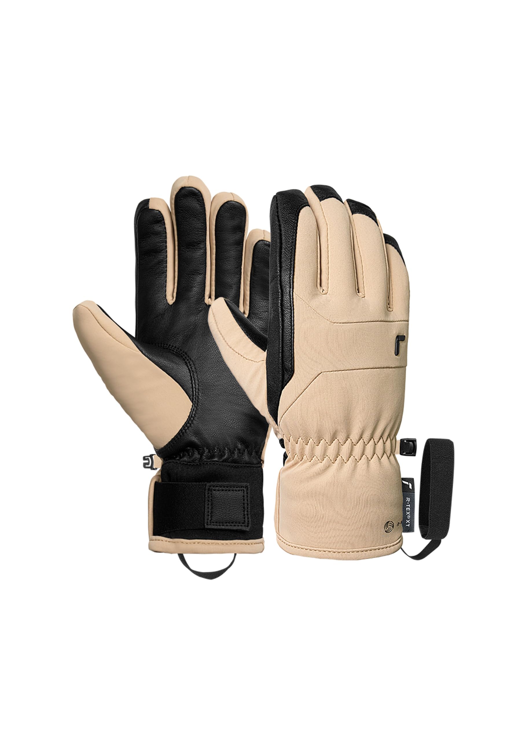 Reusch Mesa damskie rękawice narciarskie R-TEX XT – wodoodporne, wiatroszczelne i oddychające – z kozą skórą wewnętrzną, wełną, softshell i Tight Cuff – ciepłe rękawiczki zimowe