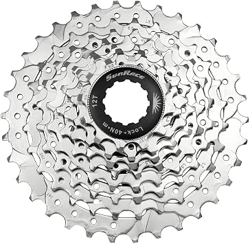 Sunrace CSM63 7-Speed Nickel Plated Cassette, 12-28T, Silver CSM63.7BS0.NS1.BX | bike-cassettes-and-freewheels