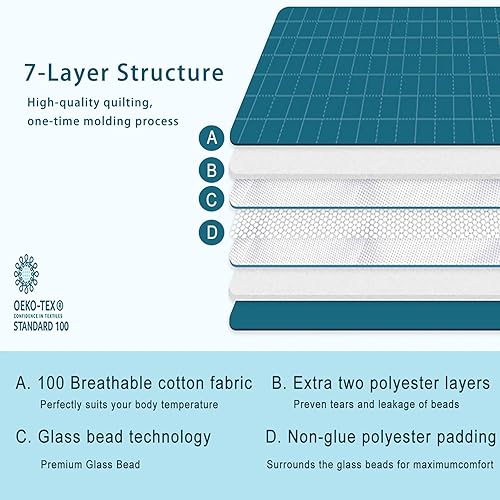 Miniatura 4 de Hiseeme Manta con peso tamaño Queen para adultos, 60 x 80 pulgadas, 12 libras de doble cara, acogedora y esponjosa, cálida manta de felpa suave para