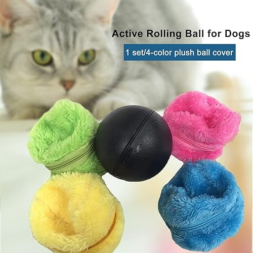 Miniatura 4 de Active Rolling Ball - Juego de juguetes autoautomáticos para perros y gatos, bolas interactivas que se mueven automáticamente, juguetes para perros