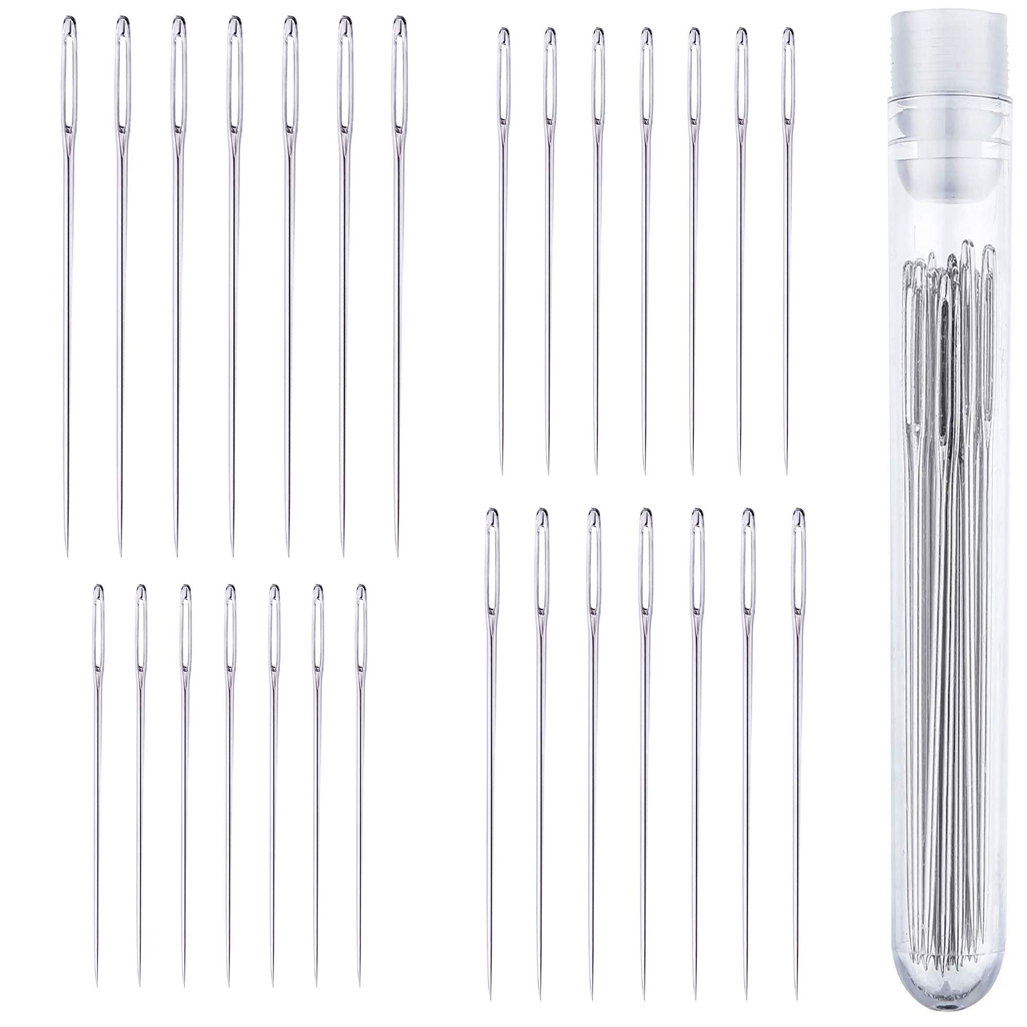 Lot De 2 Paquets Aiguilles à Broder Janome | Pointe Bleue | 10 Aiguilles | Pour Tissus Synthétiques