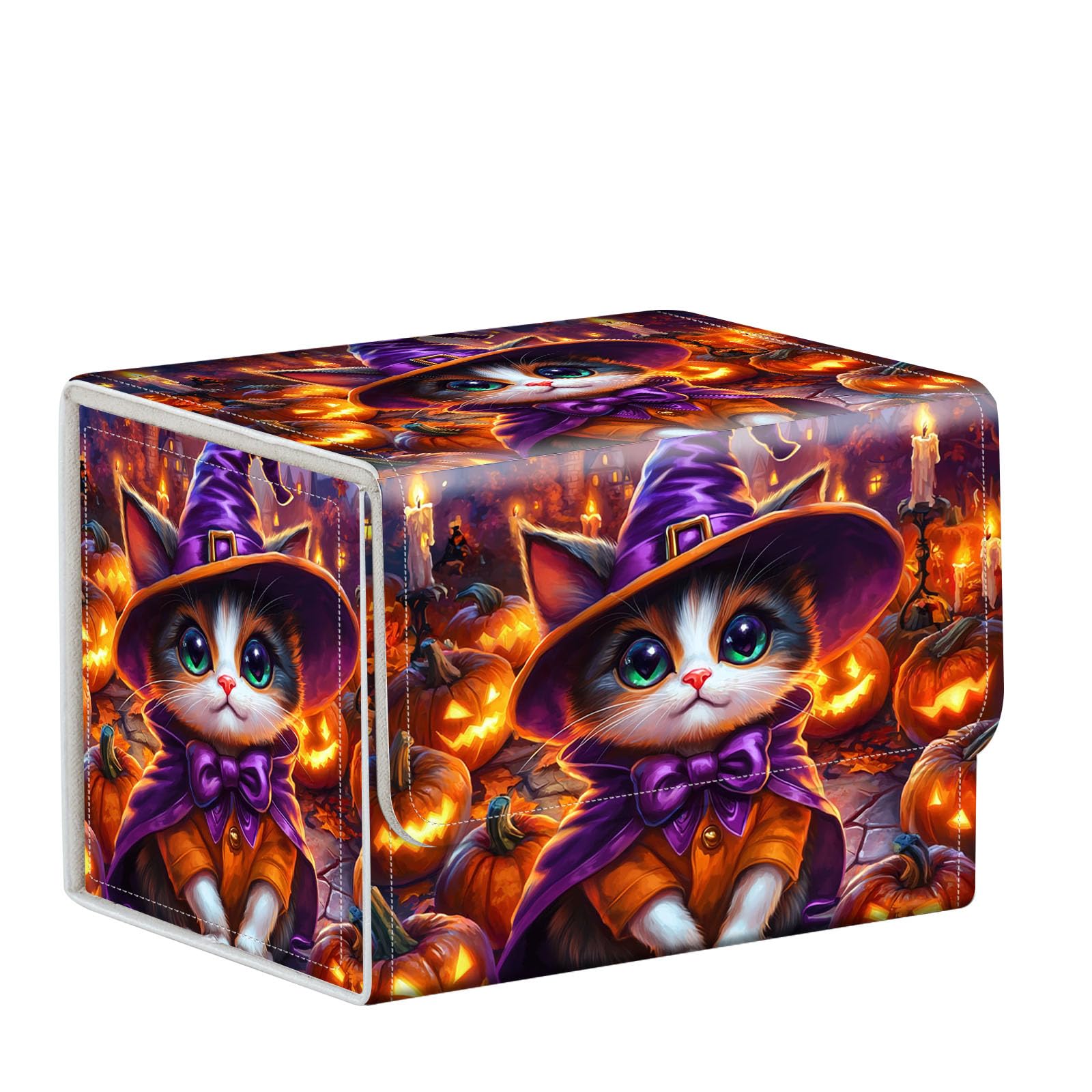 ETLKJVBL for MTG Card Storage Solution, Cute Cat for MTG Card Box and Commander Decks, High Capacity Anime Card Sleeves for Mtg Deck Box, Designed Specifically for Mtg Players