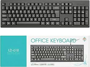 Barpre Ultra-Slim Wired Keyboard, Full Size 104 Key Quiet USB Computer Keyboard with Number Pad for PC, Windows, Mac US La…