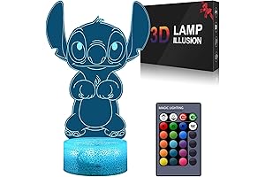 3D Stitch Night Light Dimmable LED Room Decor