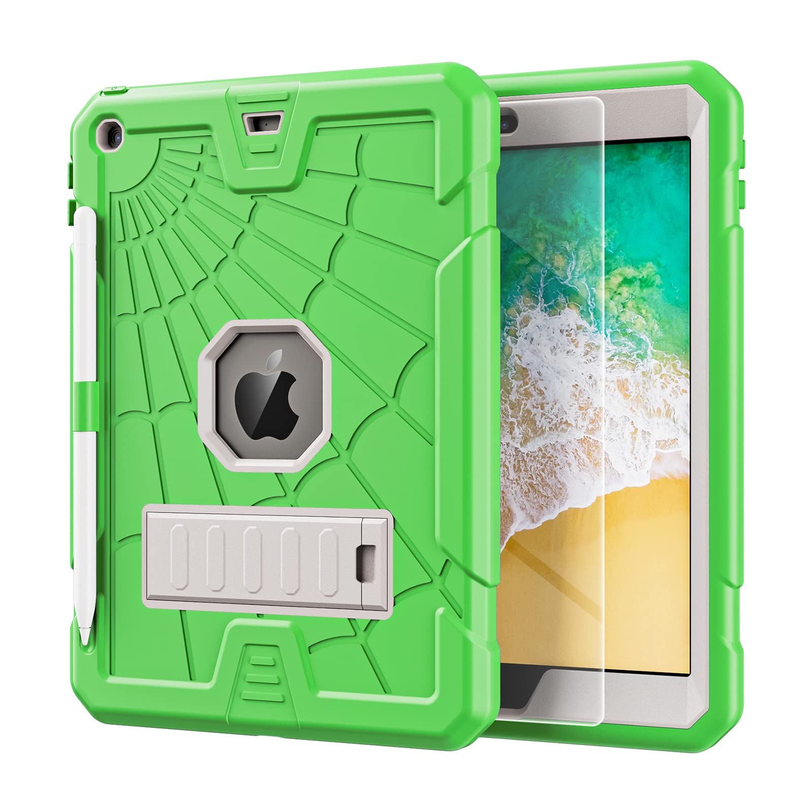 TSQQST iPad 9th/8th/7th Generation Case for Kids w/Glass Screen Protector — Amazon image 18