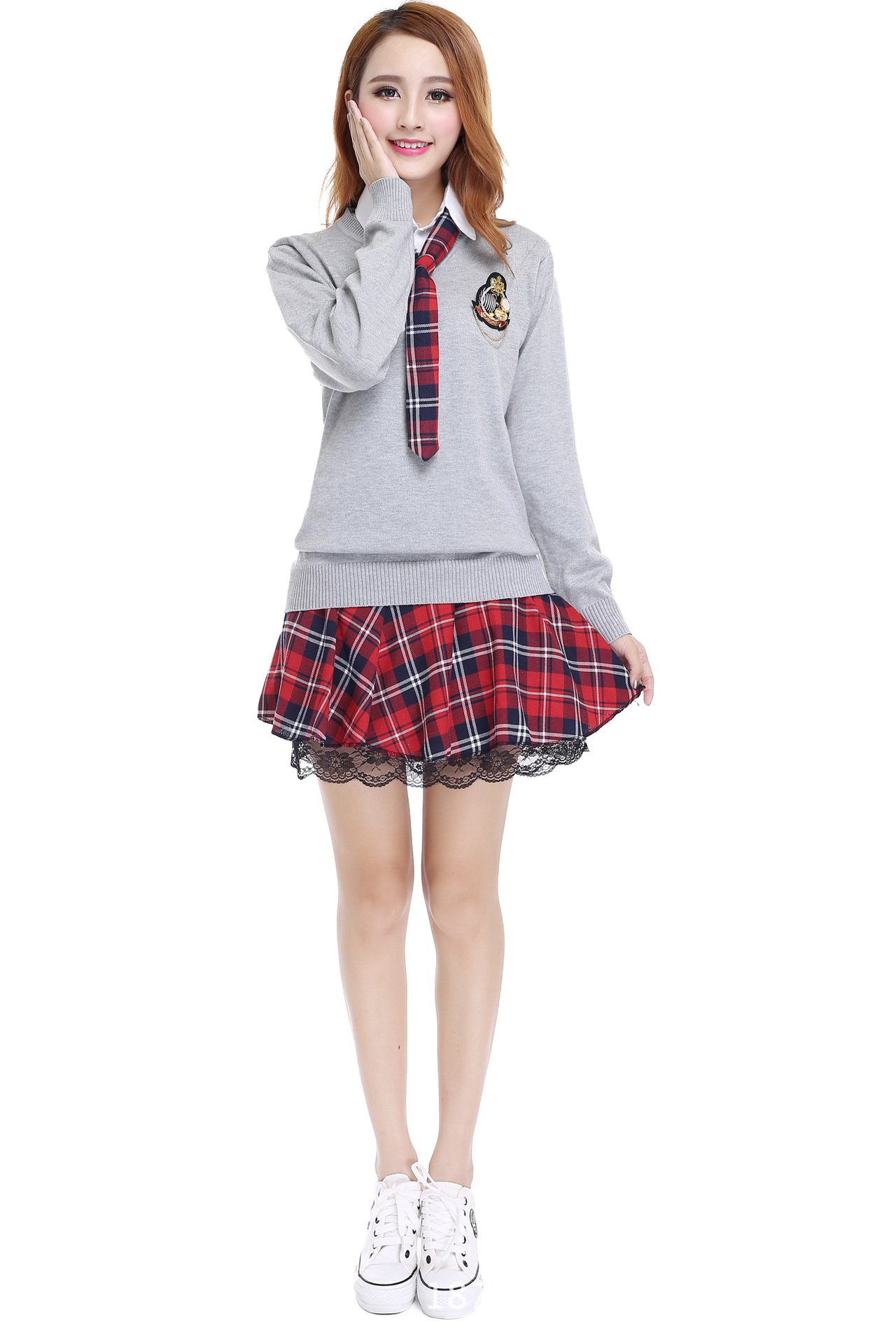 JK制服　4点セット 女子高生　学校制服　春秋冬用　スクール仮装　コスチューム　JKコスプレ　クラスの服　イギリス風　高校制服 楽天市場】コスプレ 制服 JK 女子高生 学生服 5点セット ブレザー