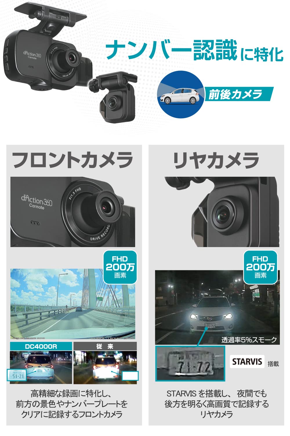 Amazon.co.jp: カーメイト(CARMATE) ドライブレコーダー front_upper 
