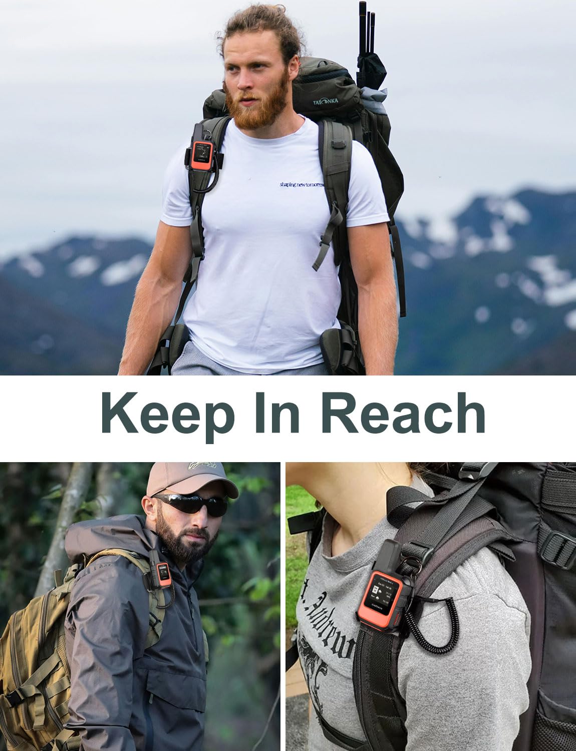 garmin inreach mini backpack attachment Amazon.com: Lamborsafe Backpack Tether Mount Only for Garmin InReach Mini 2  and Mini, Handheld GPS Backpack Accessories for Outdoor Sport