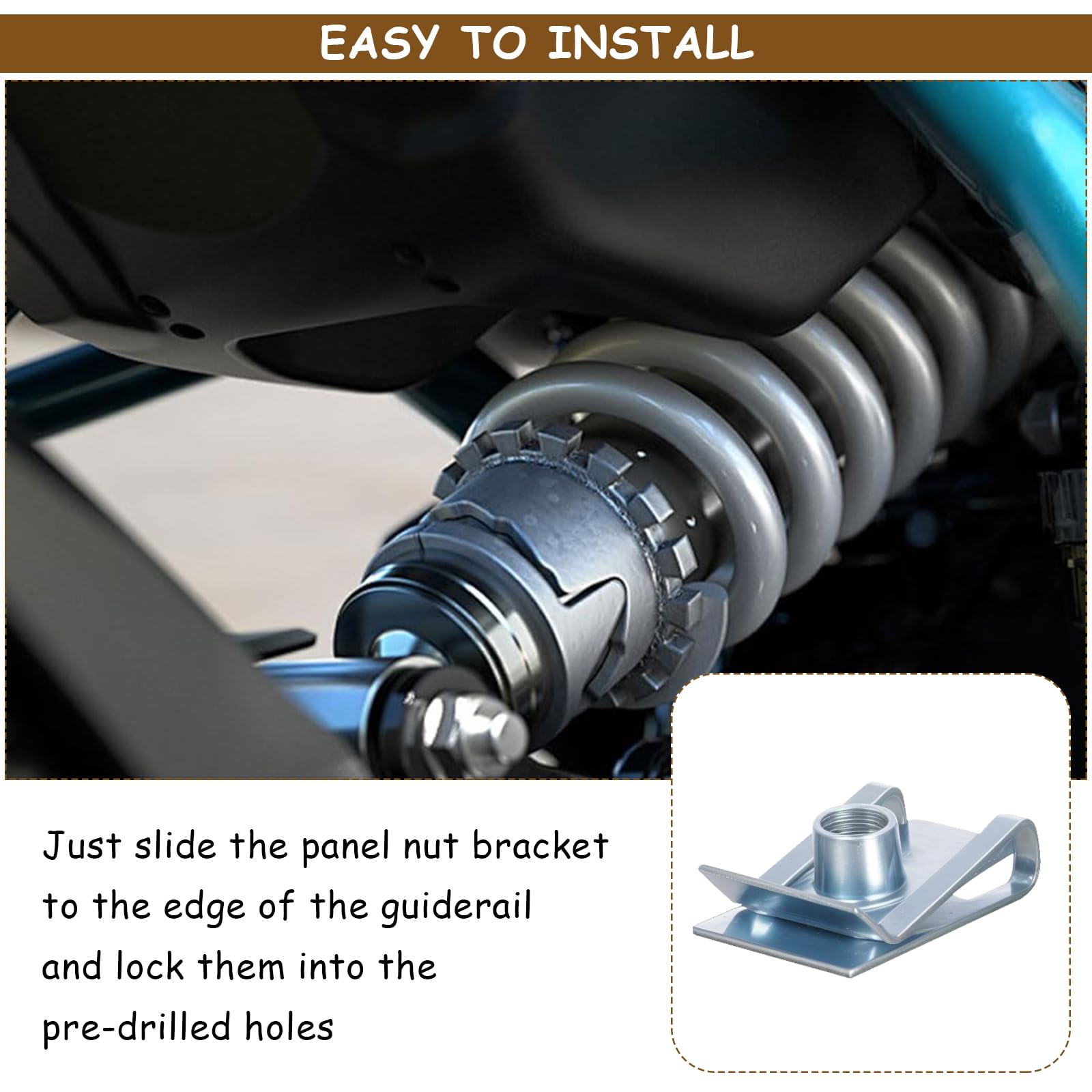 70 Pz U Clip Fissaggio Auto, M4 M5 M6 Dadi a Clip a U e Viti Autofilettanti per Parafanghi, Vite per Autoveicoli, Kit di Clips per Dadi in Lamiera di Metallo per Carrozzeria Pannelli Auto Carene
