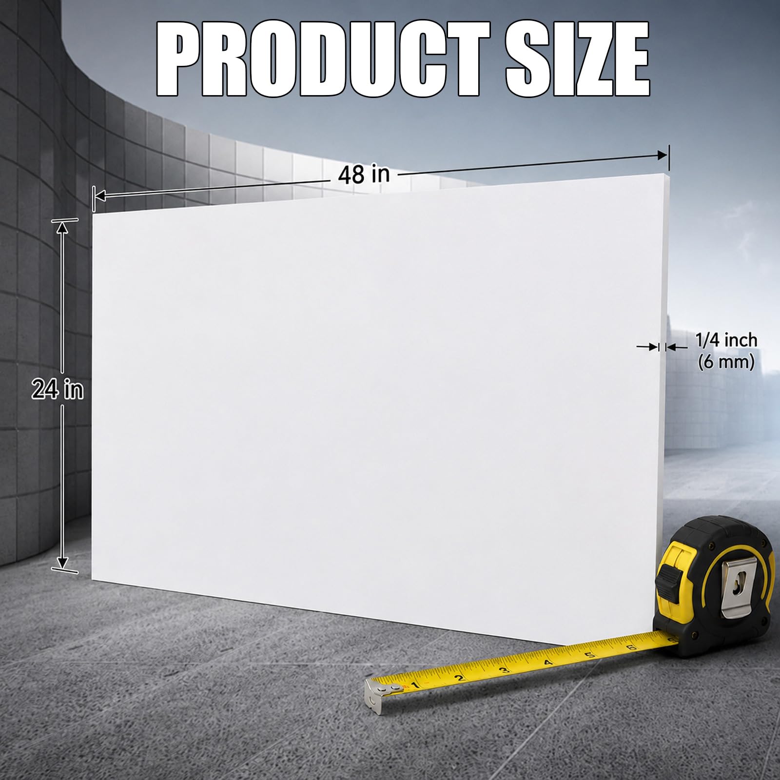 HDPE Plastic Sheet - 24 x 48 Inch -2 HDPE Plastic Sheet - 24 x 48 Inch -2