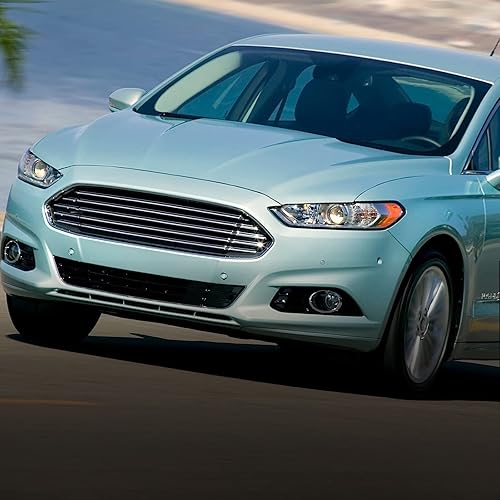 Miniatura 4 de FIONE Para Ford Fusion Faro Asamblea 2013 2014 2015 2016 Proyector halógeno Reemplazo Negro Carcasa Transparente Lente Cabeza Luz Cromo Delantero