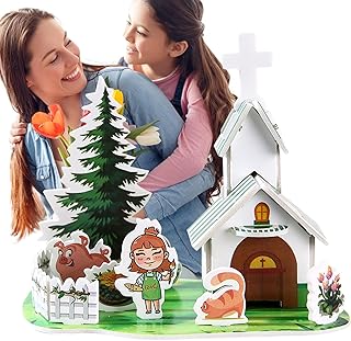Comprar Juego de Tridimensional para niños Juguetes tridimensionales de reconocimiento de | Juguete de 3D con gráficos de Dibujos Animados Brillantes, Escena en