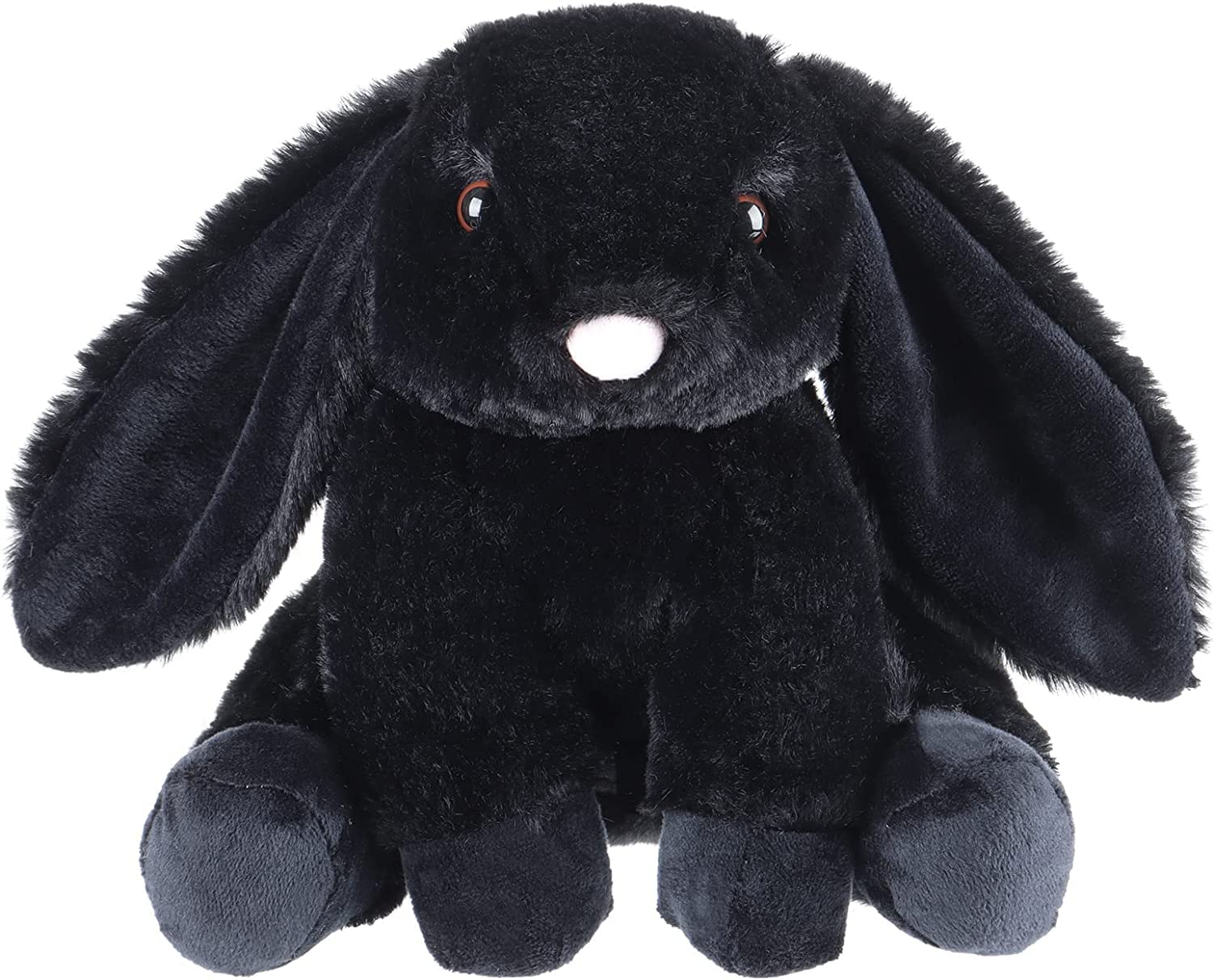 Apricot Lamb Toys Plush Black Bunny Rabbit Stuffed Animal with Fluffy Soft Ears (Black Bunny, 8 Inches), Small