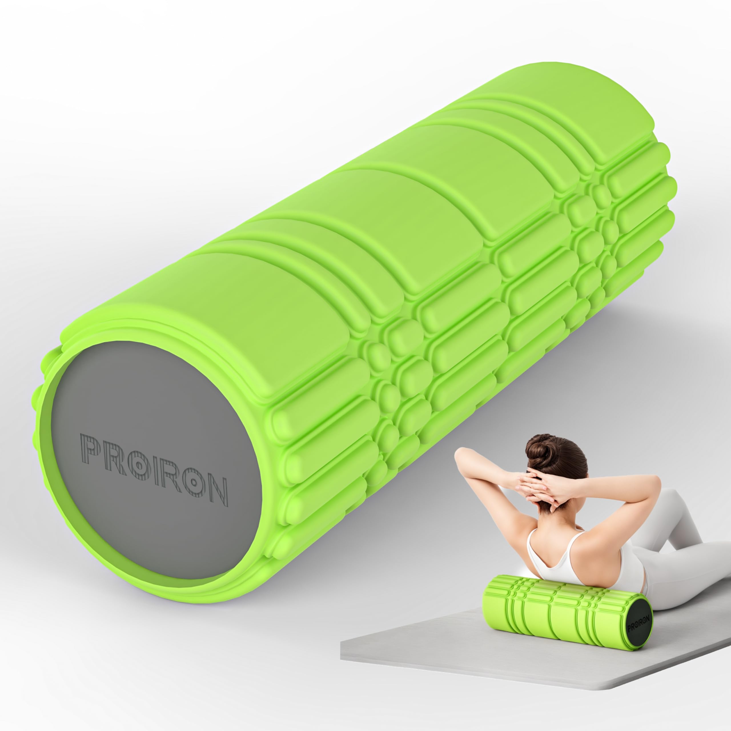 PROIRON Upgraded Foam Roller (A jelly-like touch), 42 * 13CM Patented Medium Density Deep Tissue Massage Roller Body Roller for Exercise, Yoga & Pilates