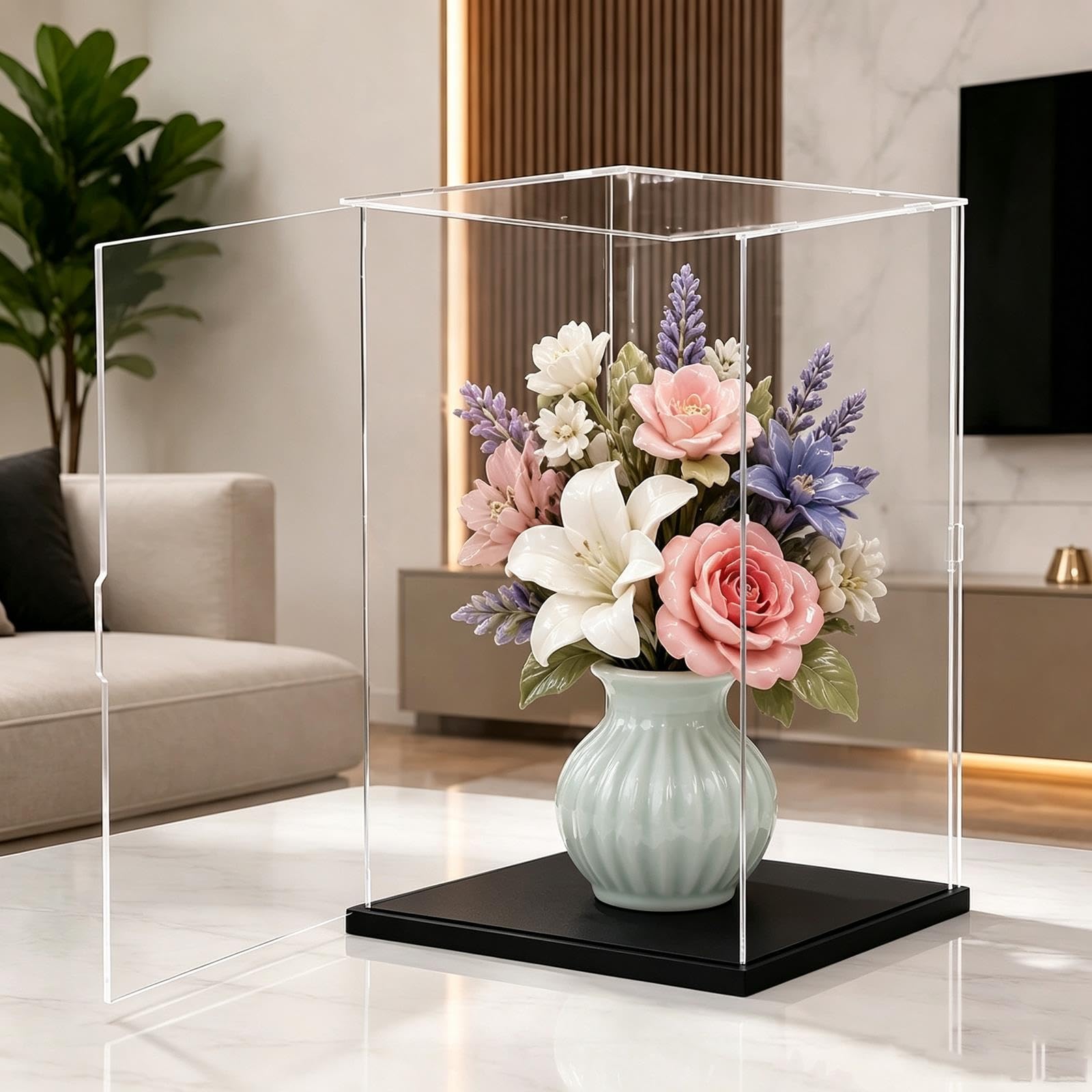 Vitrine Acrylique Boîte en sur Mesure avec Couvercle Transparent