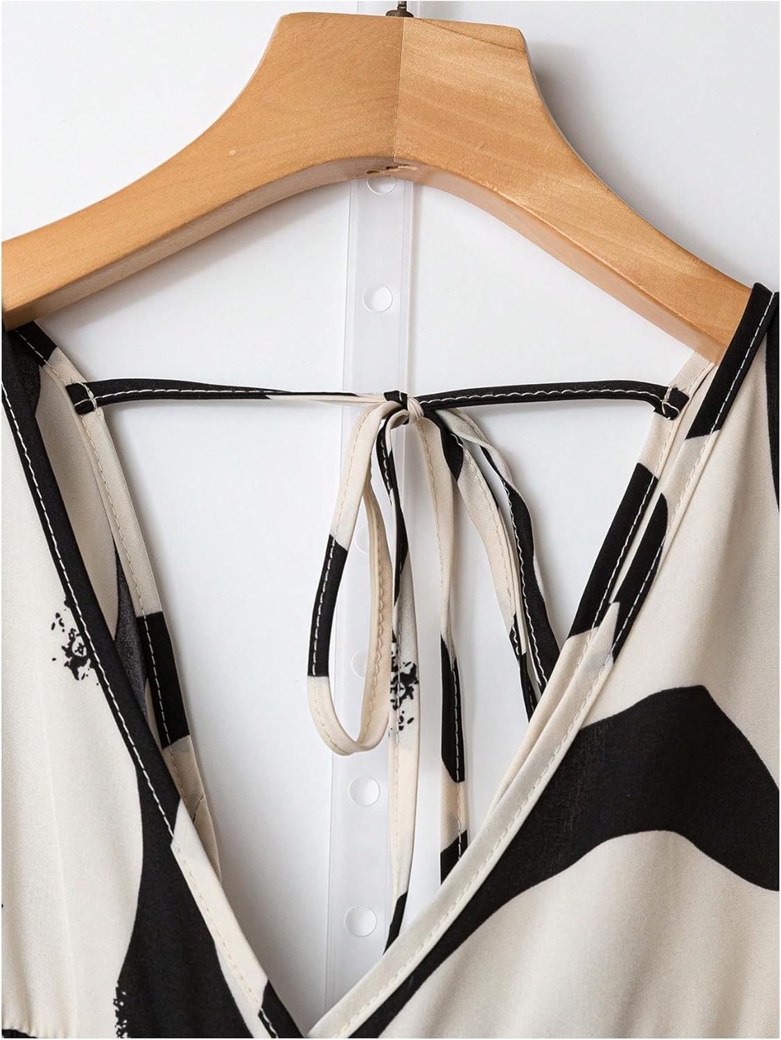 SOLY HUX Women's Plus Size Blouse Printed V Neck Ruffle Short Sleeve Summer Vacation Tops - Image 3