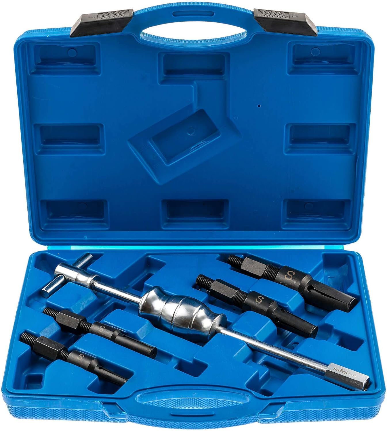 Estrattore Cuscinetti Interni con Martello a Inerzia 10-32 mm – Kit Estrattore Cuscinetti Interno – Set 4 Pinze Espansibili per Cuscinetti Ciechi – Attrezzo Meccanico Auto Moto Officina