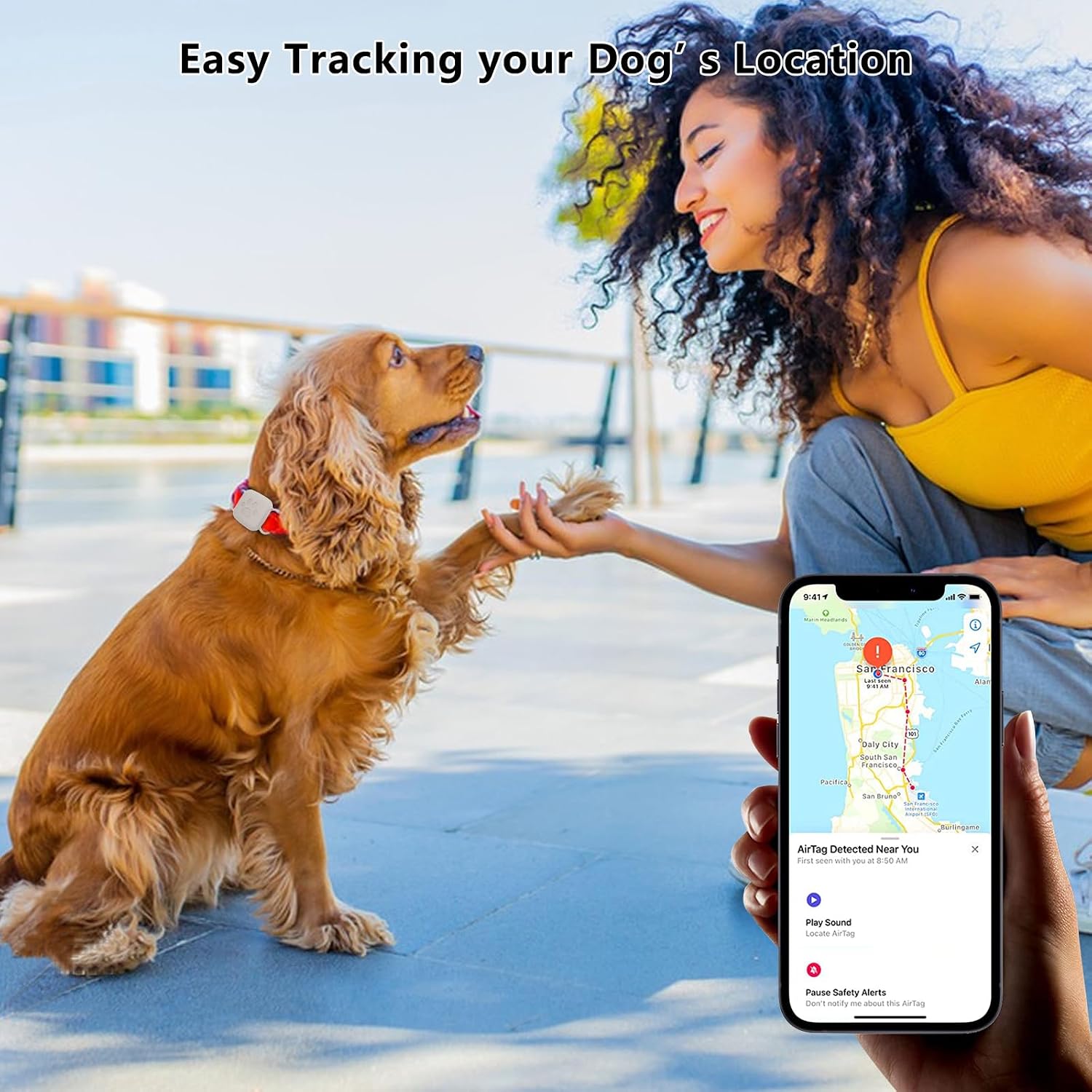 Waterproof Dog Collar Holder Case for Tile Mate 2024/Mate 2022 GPS Tracker(2 Pack),Anti-Lost Silicone Pet Collar Cover for Tile Tracker Finder,Cat Pet Necklace Accessories-Black&Stone image 3