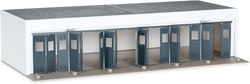 Herpa 745819 - Juego de edificios militares para garaje de 6 puestos a escala 187 para diorama de aeropuerto
