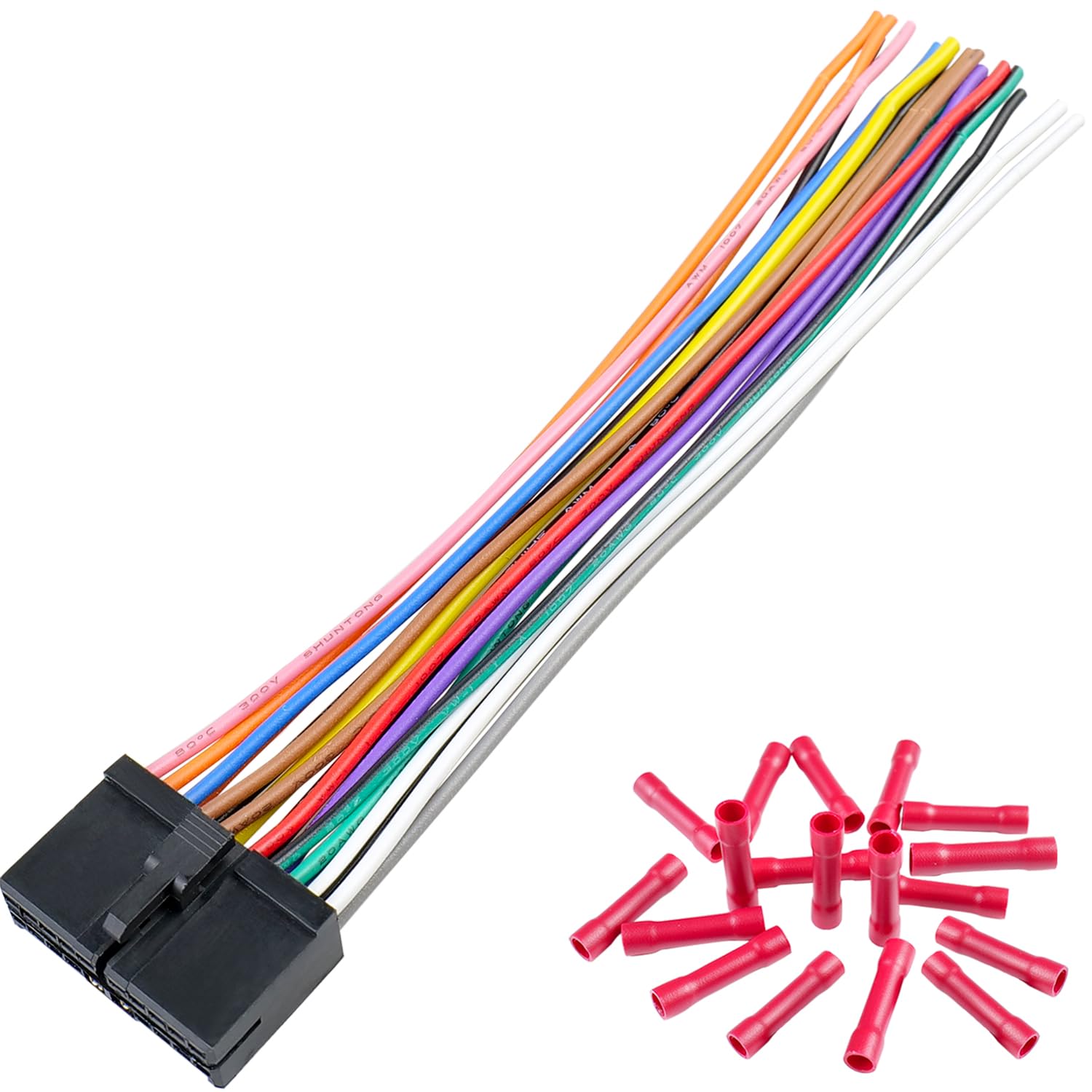 radioboy Jayubien 20Pin Radio Wiring Harness Plug Fit for Aftermarket