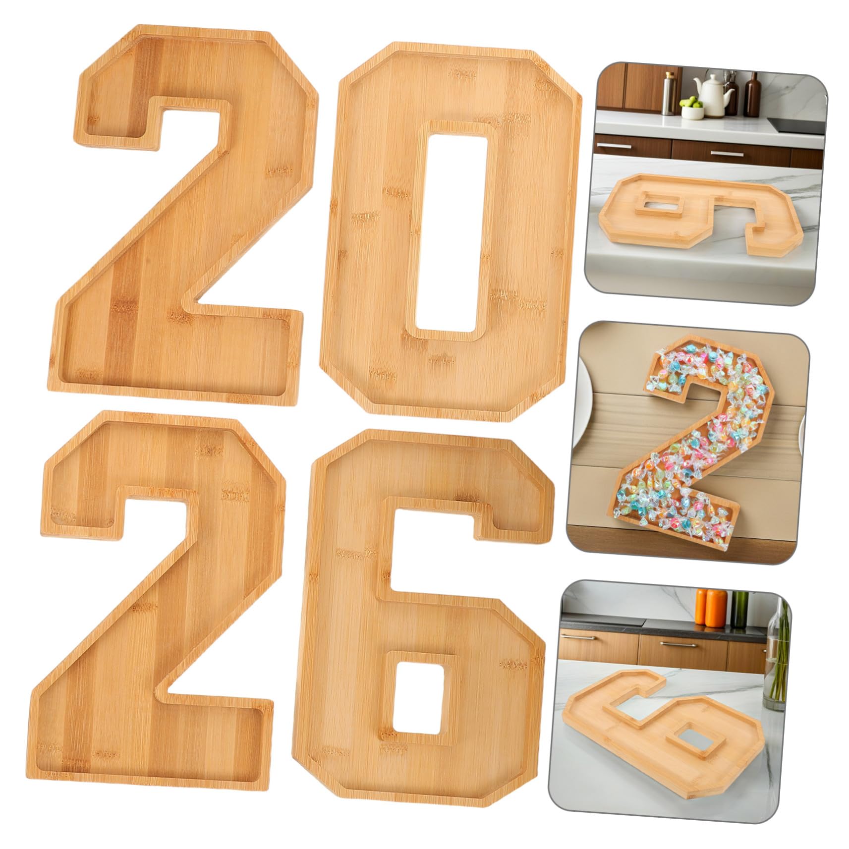 Plateau à Fromages 2026 en Bois, Planche de Charcuterie Numérotée 2026