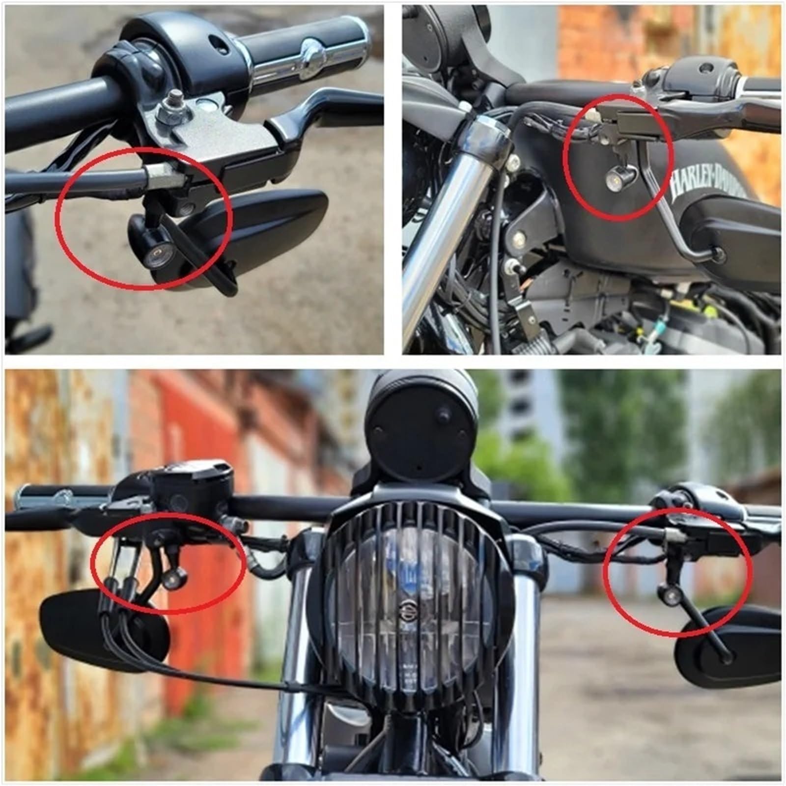 Światła kierunkowskazów Kierunkowskaz Motocykla | Kierunkowskaz motocykla Kierunkowskazy Moto Kierunkowskaz Moto Migacz(4Pcs-Smoke)