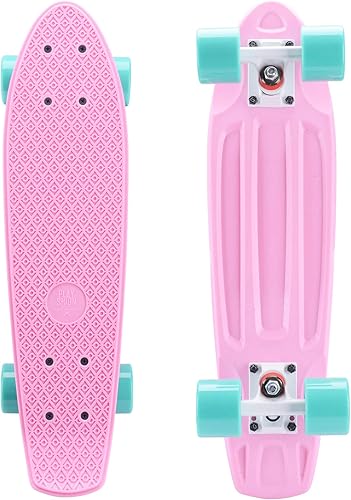 Miniatura 6 de Playshion - Patineta miniatura de 56 cm22 pulgadas para principiantes con cubierta resistente