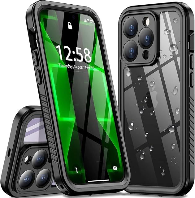 Oterkin for iPhone 14 Pro Max Case, [ IP68 Waterproof] Military Grade Shockproof iPhone 14 Pro Max Phone Case with Built-in Screen Protector, Full Body Sealed Protective Case for iPhone 14 Pro Max
